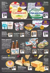 Gazetka promocyjna Edeka - Angebote der Woche - Gazetka - ważna od 18.06 do 18.06.2022 - strona 17 - produkty: actimel, angebot, auer, Bau, Bauer, Becher, bio, brie, chaumes, choco fresh, eis, emmentaler, erde, französischer weichkäse, frucht, fruchtjoghurt, hafer, hartkäse, joghur, joghurt, Käse, Kinder, Kinder Choco fresh, kokos, korn, lion, milch, philadelphia, rel, schweizer hartkäse, snack, Ti, weichkäse