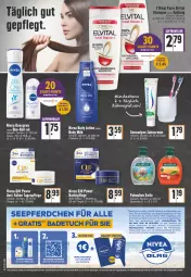 Gazetka promocyjna Edeka - Angebote der Woche - Gazetka - ważna od 18.06 do 18.06.2022 - strona 20 - produkty: asti, Bad, Badehandtuch, badetuch, badetuch für, body, body milk, Cap, creme, deit, deo, deospray, eier, elvital, flasche, gin, handtuch, mandel, Mandelöl, mivea, nachtpflege, nivea, olive, palmolive, roll-on, Seife, sensodyne, Tagespflege, tee, Ti, tuc, vita, zahncreme, Zander