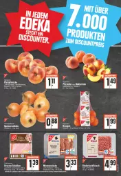 Gazetka promocyjna Edeka - Angebote der Woche - Gazetka - ważna od 18.06 do 18.06.2022 - strona 5 - produkty: beutel, deutschlandcard, discount, eis, fleisch, hackfleisch, minutensteaks, orange, orangen, paraguayos, pfirsich, pfirsiche, plattpfirsiche, reis, rind, rinder, rinderhackfleisch, Schal, Schale, schinken, schwein, Speisezwiebeln, steak, steaks, Ti, wein, Yo, zwiebel, zwiebeln