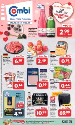 Gazetka promocyjna Combi - Prospekte - Gazetka - ważna od 17.02 do 17.02.2024 - strona 1 - produkty: aufschnitt, Becher, beutel, burlander, dallmayr, dallmayr prodomo, deutscher schnittkäse, ecco, eis, elle, flasche, fleisch, fritteuse, frucht, fruchtsecco, hackfleisch, hackfleisch gemischt, Heißluftfritteuse, joghur, joghurt, kaffee, Käse, knorr, knorr fix, krombache, krombacher, krombacher pils, lebensmittel, milram, pils, Pink Lady, prodomo, reis, rind, rotkäppchen, rwe, sahne, Sahnejoghurt, Schal, Schale, schnittkäse, sekt, suppe, suppen, suppenliebe, tafeläpfel, teller, Ti, Tiere, wurst, zott, ZTE