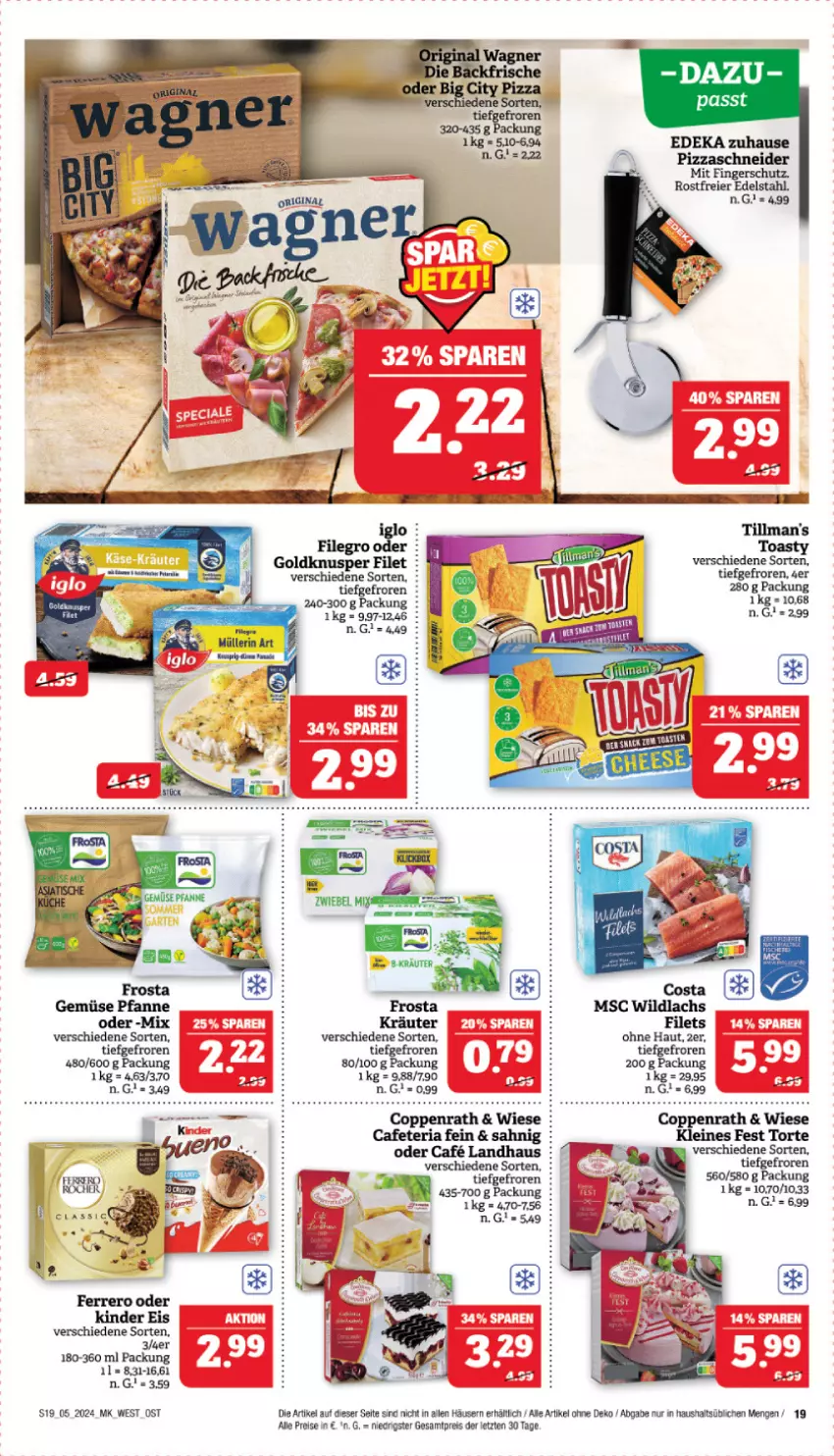 Aktueller Prospekt Marktkauf - Prospekt - von 28.01 bis 03.02.2024 - strona 19 - produkty: coppenrath, edelstahl, eier, eis, leine, pfanne, reis, Ria, Ti, Tillman's, toast, toasty, torte, ZTE