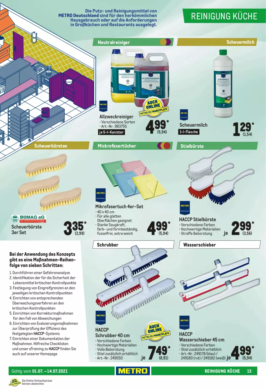 Aktueller Prospekt Metro - Waschen & Reinigen Spezial - von 01.07 bis 14.07.2021 - strona 13