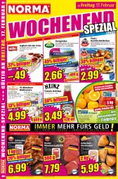 Gazetka promocyjna Norma - Norma - Gazetka - ważna od 20.02 do 20.02.2023 - strona 16 - produkty: backfisch, Becher, eis, fisch, fischstäbchen, flasche, fleisch, früchte, gin, joghur, joghurt, joghurt mit der ecke, Kærgården, ketchup, kirsch, kirsche, kühlregal, lebensmittel, minutensteaks, Nackensteak, nackensteaks, natur, orange, orangen, regal, reis, rind, rinder, sac, saft, salz, schwein, schweine, schweinenacken, senf, steak, steaks, tesa, Ti, tiefpreis, tomato ketchup, wein, weine, Weißwurst, wurst