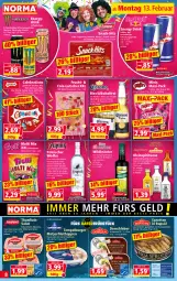 Gazetka promocyjna Norma - Norma - Gazetka - ważna od 20.02 do 20.02.2023 - strona 8 - produkty: alkohol, Becher, beere, beeren, beutel, bier, bounty, burger, caramel, chips, cola, Cous Cous, decke, Deckel, Dorsch, drink, energy drink, ente, erbsen, erfrischungsgetränk, filet, fisch, flasche, frucht, früchte, getränk, gewürz, kichererbsen, korn, kräuter, kräutern, kühlregal, likör, linsen, Lutscher, mac, malteser, mars, matjes, Matjesfilet, milky way, Pommels, rapsöl, Rauch, regal, rezept, salat, saltletts, snack, snickers, Sprotten, thunfisch, Thunfischsalat, Ti, twix, Wild, wodka