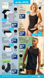 Gazetka promocyjna Aldi Nord - Von Montag - Gazetka - ważna od 14.10 do 14.10.2023 - strona 17 - produkty: aldi, Bau, baumwolle, bett, bio, dell, eis, Elan, elle, hemd, hemden, hose, kleid, Minislip, Mode, Pants, Retropants, Ria, rwe, shirt, shirts, slip, slips, socken, T-Shirt, Ti, Unterhemd, unterhemden, up2fashion, walkx, wolle