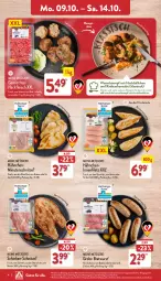 Gazetka promocyjna Aldi Nord - Von Montag - Gazetka - ważna od 14.10 do 14.10.2023 - strona 4 - produkty: aldi, braten, bratwurst, brustfilet, eis, filet, filets, fleisch, gin, grill, grobe bratwurst, hackfleisch, minutenschnitzel, radieschen, rezept, rezepte, rind, rwe, salat, Schal, Schale, schinken, schnitzel, schwein, schwein und rind, Ti, vom schwein und rind, wein, wurst, ZTE