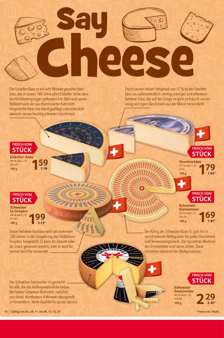 Aktueller Prospekt Selgros - Food - von 28.11 bis 04.12.2024 - strona 10 - produkty: dessert, eis, elle, emmentaler, erde, frucht, gefu, hartkäse, Käse, mac, milch, natur, nuss, reis, rwe, snack, Swizzrocker, Ti, tuc, weck, WICK