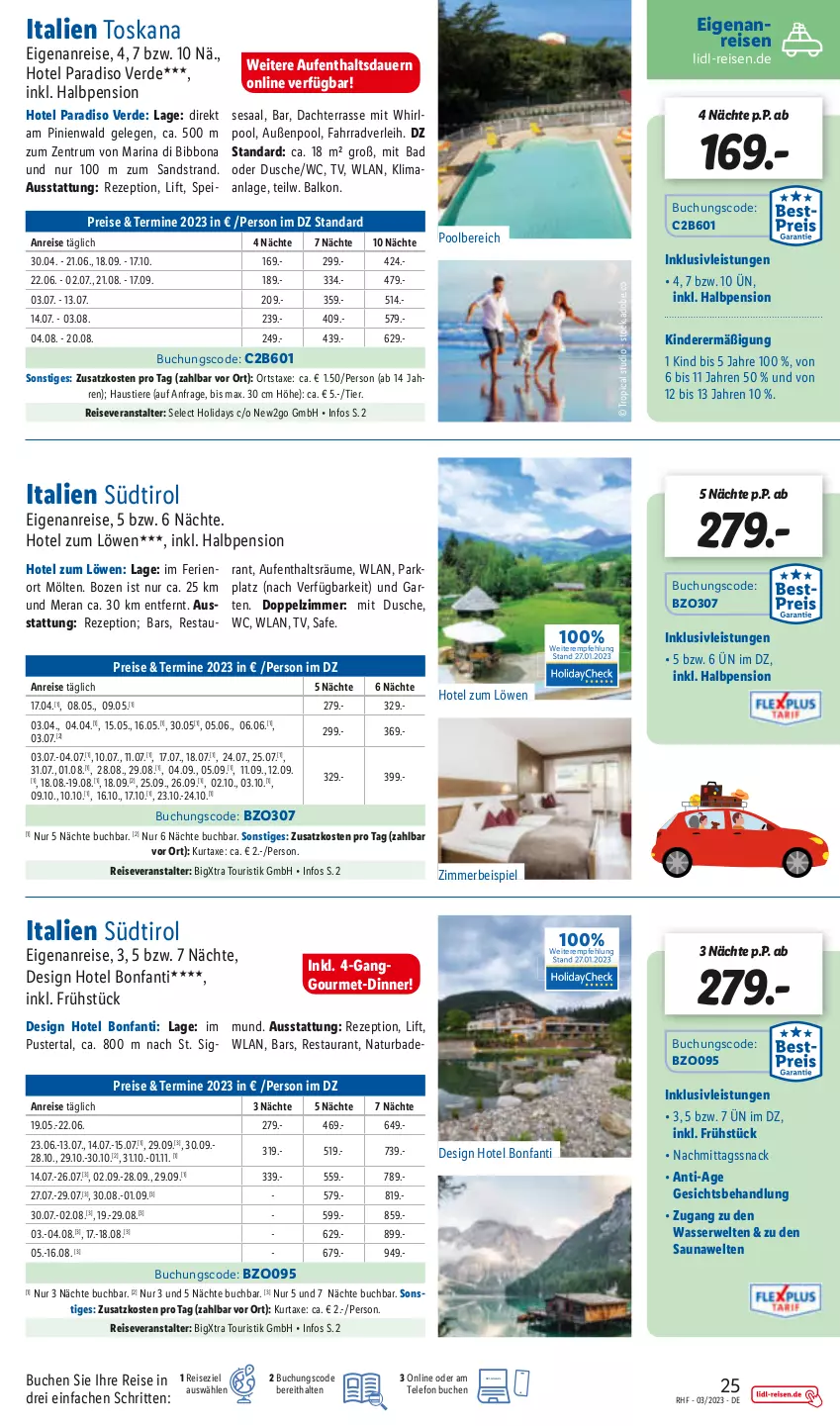 Aktueller Prospekt Lidl - Monatliche Reise-Highlights - von 01.03 bis 31.03.2023 - strona 25 - produkty: auer, aust, axe, Bad, Bona, buch, dusche, eis, erde, Fahrrad, inklusivleistungen, Kinder, kurtaxe, natur, pool, reis, reiseveranstalter, rezept, rum, rwe, snack, Stier, telefon, Ti, Tiere, wasser, zimmerbeispiel