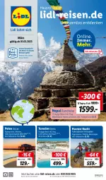Gazetka promocyjna Lidl - Monatliche Reise-Highlights - Gazetka - ważna od 31.03 do 31.03.2023 - strona 1 - produkty: buch, decke, eier, eis, Fahrrad, reis, Ti, uhr