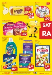 Gazetka promocyjna Netto Marken-Discount - Filial-Angebote - Gazetka - ważna od 29.01 do 29.01.2022 - strona 18 - produkty: Alwa, Always, butter, Buttertoast, dessert, ehrmann, Ehrmann Grand Dessert, eis, fleisch, fleischsalat, golden toast, ndk, patros, reis, salat, slip, slipeinlagen, spee, Ti, toast, versandkostenfrei, waschmittel