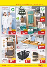 Gazetka promocyjna Netto Marken-Discount - Filial-Angebote - Gazetka - ważna od 29.01 do 29.01.2022 - strona 37 - produkty: angebot, Bad, Bademantel, badematte, Badewanne, Badregal, bambus, Bau, baumwolle, bio, Brei, bürste, bürsten, Clin, duschtuch, Gläser, handtuch, Handtuchhalter, Heizungen, Holz, Körbchen, Mantel, regal, tablet, Tablets, Tasche, taschen, Ti, tisch, tuc, Wanne, wein, Weingläser, wolle, ZTE