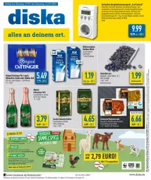 Gazetka promocyjna Diska - Prospekte - Gazetka - ważna od 24.09 do 24.09.2022 - strona 1 - produkty: aktionspreis, alkohol, angebot, angebote, beere, beeren, bier, deka, eis, elle, flasche, gin, haltbare milch, heidelbeere, heidelbeeren, jacobs, jacobs krönung, kaffee, kräuter, LG, mac, milch, mumm, Nackensteak, nackensteaks, oder kräuter, oettinger, paprika, pils, radler, Rauch, reis, Roller, Schal, Schale, Schleich, schwein, schweine, sekt, steak, steaks, Ti, weihenstephan, wein, weine, ZTE