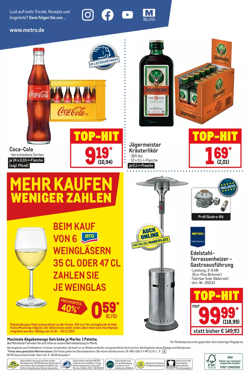 Aktueller Prospekt Metro - GastroJournal - von 21.10 bis 03.11.2021 - strona 35