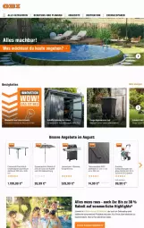 Gazetka promocyjna Obi - Prospekte - Gazetka - ważna od 09.08 do 09.08.2023 - strona 1 - produkty: angebot, angebote, aqua, beleuchtung, bett, Carport, gardena, Garten, gartenmöbel, gasgrill, grill, led-beleuchtung, mac, merl, möbel, neuheit, pool, ring, schlauch, schlauchwagen, sonnenschirm, Ti, wasser