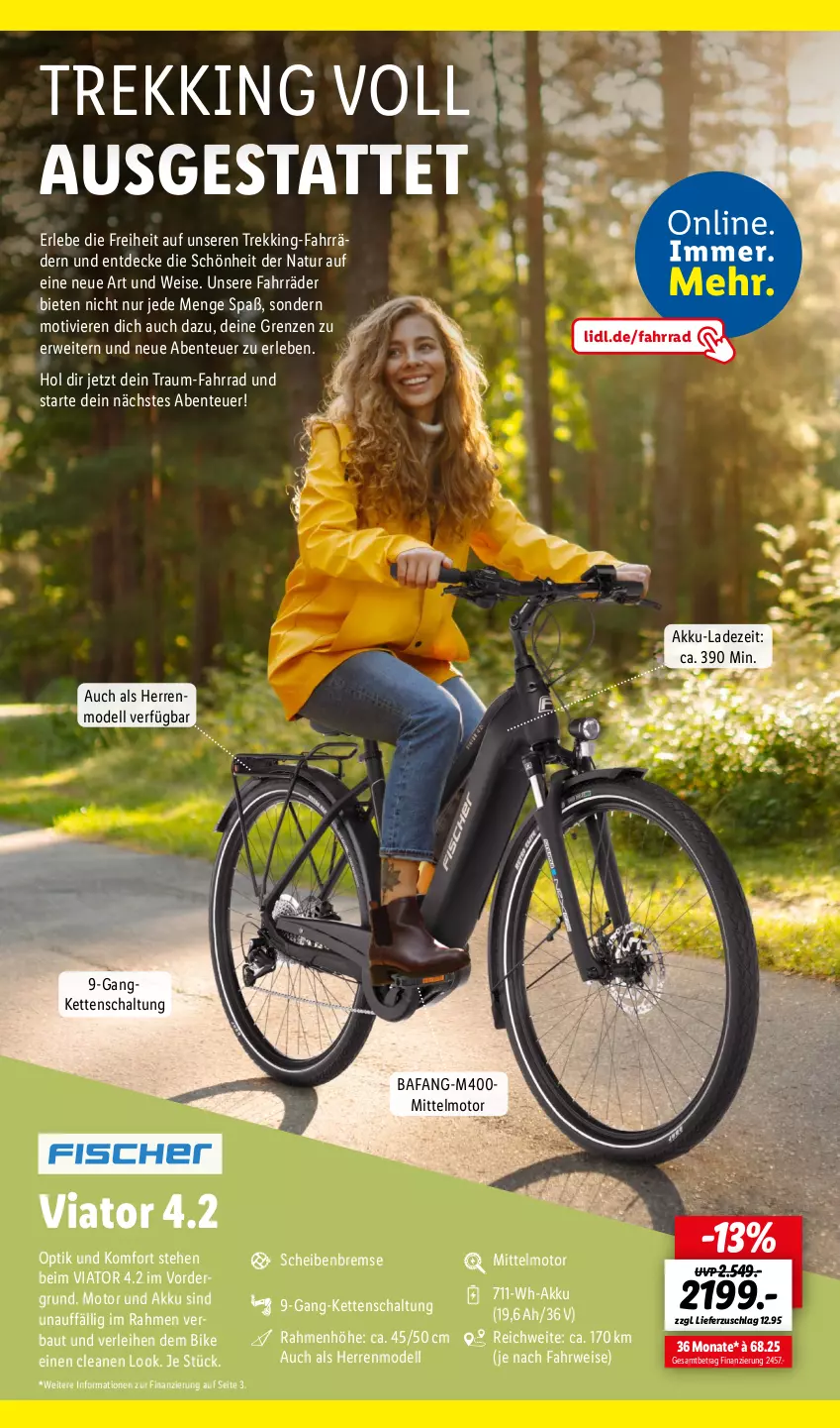 Aktueller Prospekt Lidl - Fahrrad Magazin 2023 - von 03.06 bis 18.06.2023 - strona 10 - produkty: akku, Bau, decke, dell, eis, ente, Fahrrad, Kette, Mode, natur, rwe, Schal, Ti