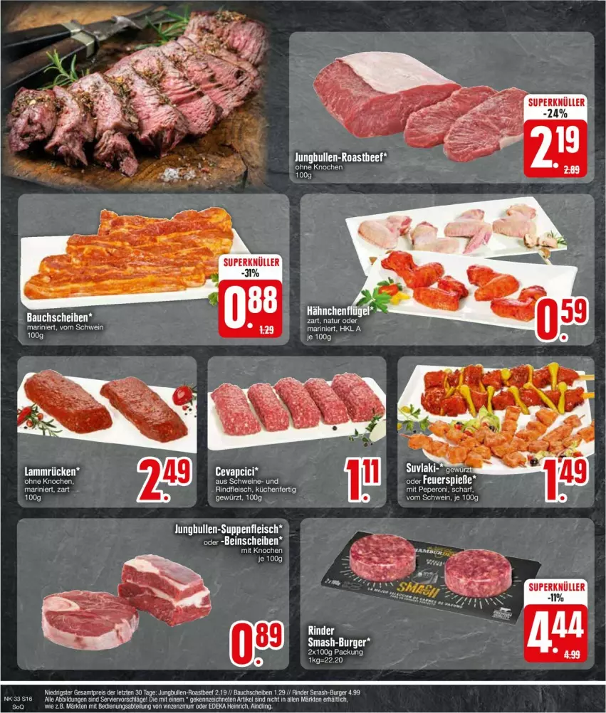 Aktueller Prospekt Edeka - Prospekte - von 12.08 bis 17.08.2024 - strona 18 - produkty: Abtei, Bau, bauchscheiben, beef, burger, deka, eis, fleisch, jungbullen, küche, Küchen, reis, rind, rinder, rindfleisch, roastbeef, schwein, tee, Ti, wein, ZTE