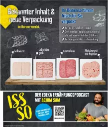 Gazetka promocyjna Edeka - Prospekte - Gazetka - ważna od 17.08 do 17.08.2024 - strona 19 - produkty: deka, eis, elle, fleisch, fleischwurst, mit paprika, paprika, Ria, salami, Ti, wurst