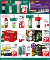 Gazetka promocyjna Edeka - Prospekte - Gazetka - ważna od 17.08 do 17.08.2024 - strona 23 - produkty: alkohol, auer, beck's, bio, blauer zweigelt, budweiser, corona, coupon, eis, flasche, grüner veltliner, krombache, krombacher, Lenz Moser, merl, merlot, moser, pils, pilsener, pilsner, pilsner urquell, Pinot, pinot grigio, rel, Ti, veltins, veltins pilsener, Zweigelt