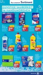 Gazetka promocyjna Aldi Nord - Von Montag - Gazetka - ważna od 18.05 do 18.05.2024 - strona 32 - produkty: citrus, eis, flasche, frucht, geschirr, haushaltstücher, Heu, klarspüler, kraft, maschinenreiniger, mit frucht, Optiwisch, reifen, reiniger, reis, salz, Spülen, spülmaschinen, spülmittel, Ti, tiefpreis, topf, tücher, wasser