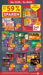 Gazetka promocyjna Aldi Nord - Von Montag - Gazetka - ważna od 18.05 do 18.05.2024 - strona 7 - produkty: aus der tiefkühlung, beutel, Cashew, chili, cranberry, Dr. Oetker, eis, Eisriegel, elle, feinschmecker, gin, knorr, mars, mccain, nudel, nudeln, pizza, reis, riegel, ristorante, ristorante pizza, salz, suppe, teller, Ti, toast, toasty, ZTE