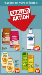 Gazetka promocyjna Rewe - Prospekte - Gazetka - ważna od 19.08 do 19.08.2023 - strona 2 - produkty: Absolut Vodka, bohne, bohnen, caffè crema, classico, fructis, garnier, honig, lavazza, shampoo, spülung, Ti, vodka, Wahre Schätze