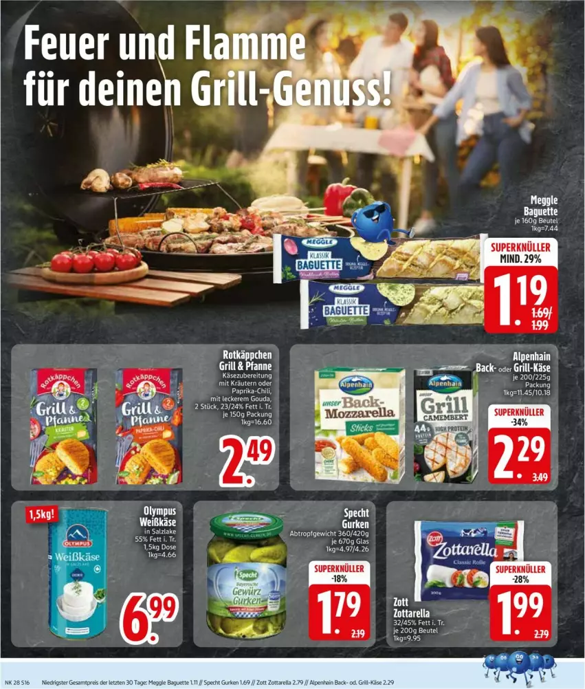 Aktueller Prospekt Edeka - Prospekte - von 07.07 bis 12.07.2025 - strona 18 - produkty: Alpenhain, baguette, chili, eis, gouda, grill, gurke, gurken, Käse, lamm, paprika, reis, rel, salz, specht, tee, zott, zottarella, ZTE