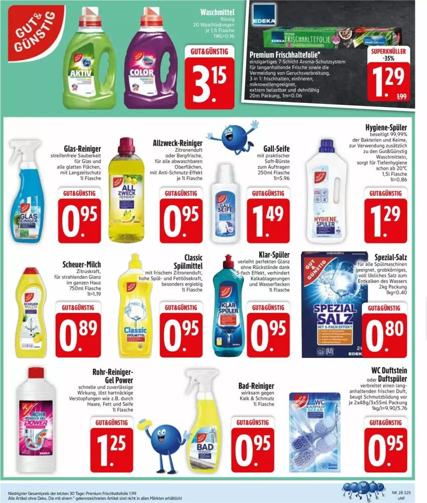 Aktueller Prospekt Edeka - Prospekte - von 07.07 bis 12.07.2025 - strona 27 - produkty: Bad, Bad-Reiniger, Brei, bürste, eier, eis, elle, flasche, frischhaltefolie, Heu, K2, kraft, latte, mikrowelle, milch, reifen, reiniger, reis, rwe, salz, Seife, Spezi, spülmaschinen, spülmittel, Ti, tisch, topf, waschmittel, wasser, weck, zitrone, zitronen, ZTE