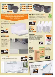 Gazetka promocyjna Vmarkt - V-Baumarkt - Gazetka - ważna od 03.08 do 03.08.2022 - strona 7 - produkty: auer, Bau, Baueimer, bett, bodenfliese, Bodenplatte, brie, decke, eimer, elle, erde, feinsteinzeug, Holz, HP, kleber, latte, mauermörtel, nivea, Persona, ring, rwe, Schal, Ti, wasser