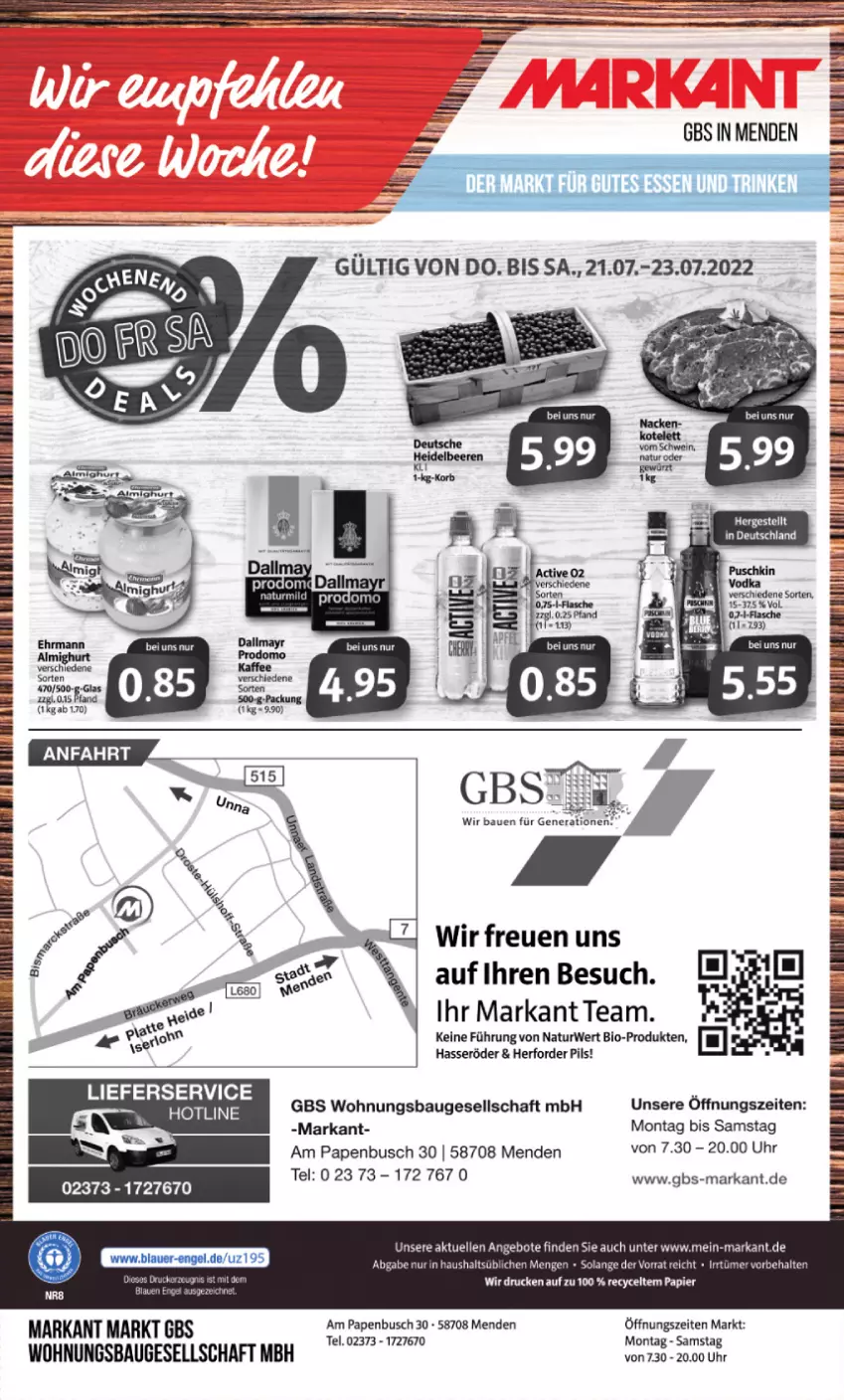 Aktueller Prospekt Markant - Prospekte - von 25.07 bis 30.07.2022 - strona 12 - produkty: angebot, angebote, Bau, bio, elle, erde, hasseröder, lieferservice, natur, pils, rwe, Ti, uhr