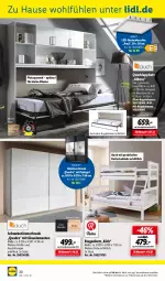 Gazetka promocyjna Lidl - Aktuelle Onlineshop-Highlights - Gazetka - ważna od 30.11 do 30.11.2022 - strona 20 - produkty: bett, decke, deckenleuchte, ente, Etagenbett, kleid, kleider, kleiderschrank, latte, lattenrost, led-deckenleuchte, leine, Leuchte, Liege, matratze, matratzen, ndk, quad, Rauch, regal, Schrank, schwebetürenschrank, spiegel, Ti, tisch, türenschrank, ZTE