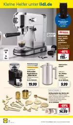 Gazetka promocyjna Lidl - Aktuelle Onlineshop-Highlights - Gazetka - ważna od 30.11 do 30.11.2022 - strona 38 - produkty: ACC, Cap, cappuccino, chia, cin, dell, edelstahl, ernesto, espresso, kaffee, kaffeebereiter, Kaffeemühle, kakao, latte, leine, Löffel, mac, macchiato, milch, milchaufschäumer, ndk, Philips, silvercrest, spülmaschinen, tasse, tee, Ti, wasser, wassertank