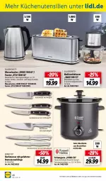 Gazetka promocyjna Lidl - Aktuelle Onlineshop-Highlights - Gazetka - ważna od 30.11 do 30.11.2022 - strona 40 - produkty: Behälter, edelstahl, ernesto, Kocher, Kreide, küche, Küchen, leine, LG, messer, ndk, silvercrest, Ti, toast, toaster, topf, wasser, wasserkocher, Zerkleinerer