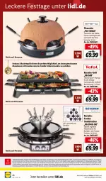 Gazetka promocyjna Lidl - Aktuelle Onlineshop-Highlights - Gazetka - ważna od 30.11 do 30.11.2022 - strona 44 - produkty: eis, elle, ente, erde, Fondue, grill, mac, ndk, pizza, Raclettegrill, reis, Ti