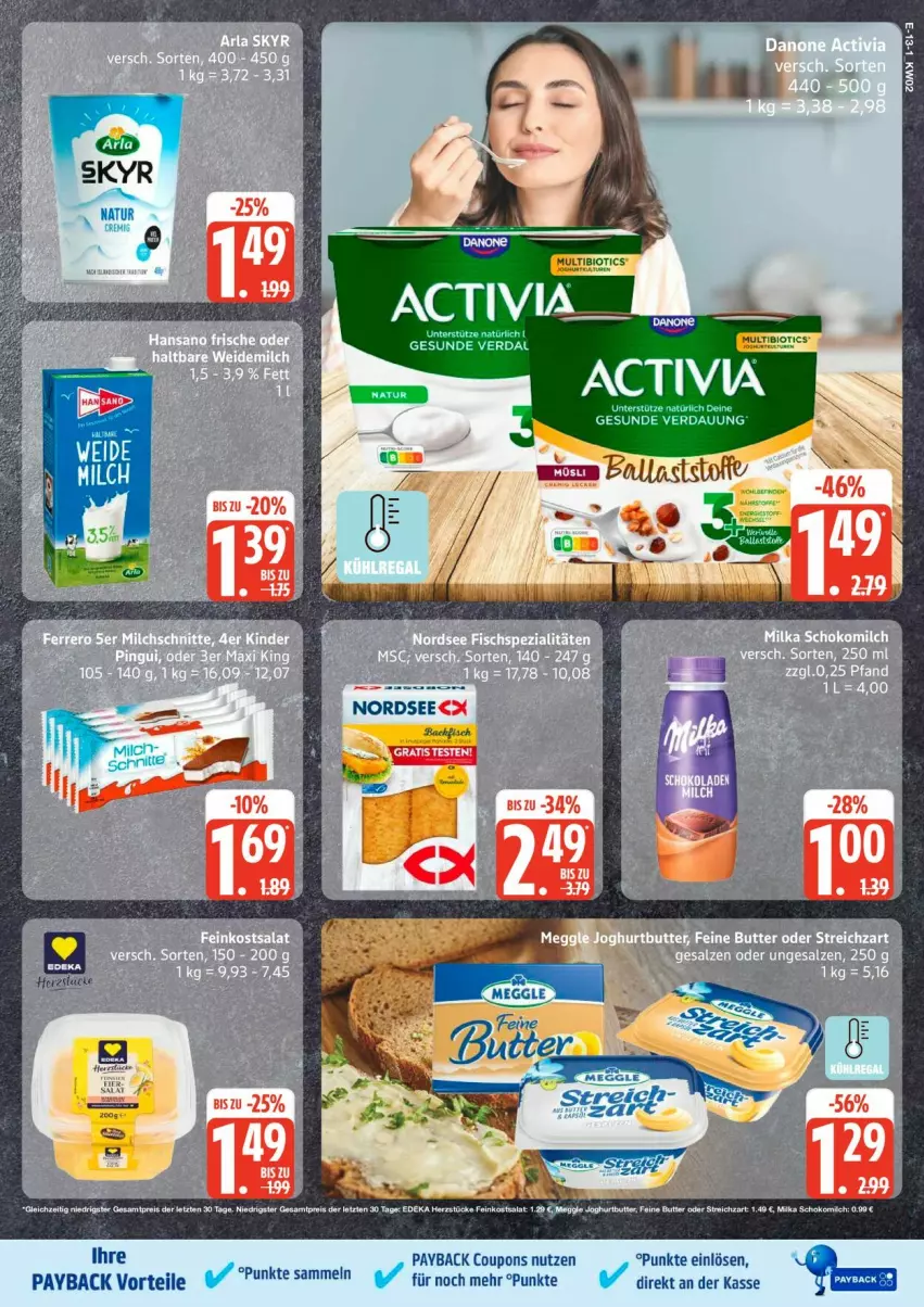 Aktueller Prospekt Edeka - Prospekte - von 05.01 bis 10.01.2026 - strona 17 - produkty: backfisch, coupon, coupons, eis, fisch, natur, Nordsee, payback, Skyr