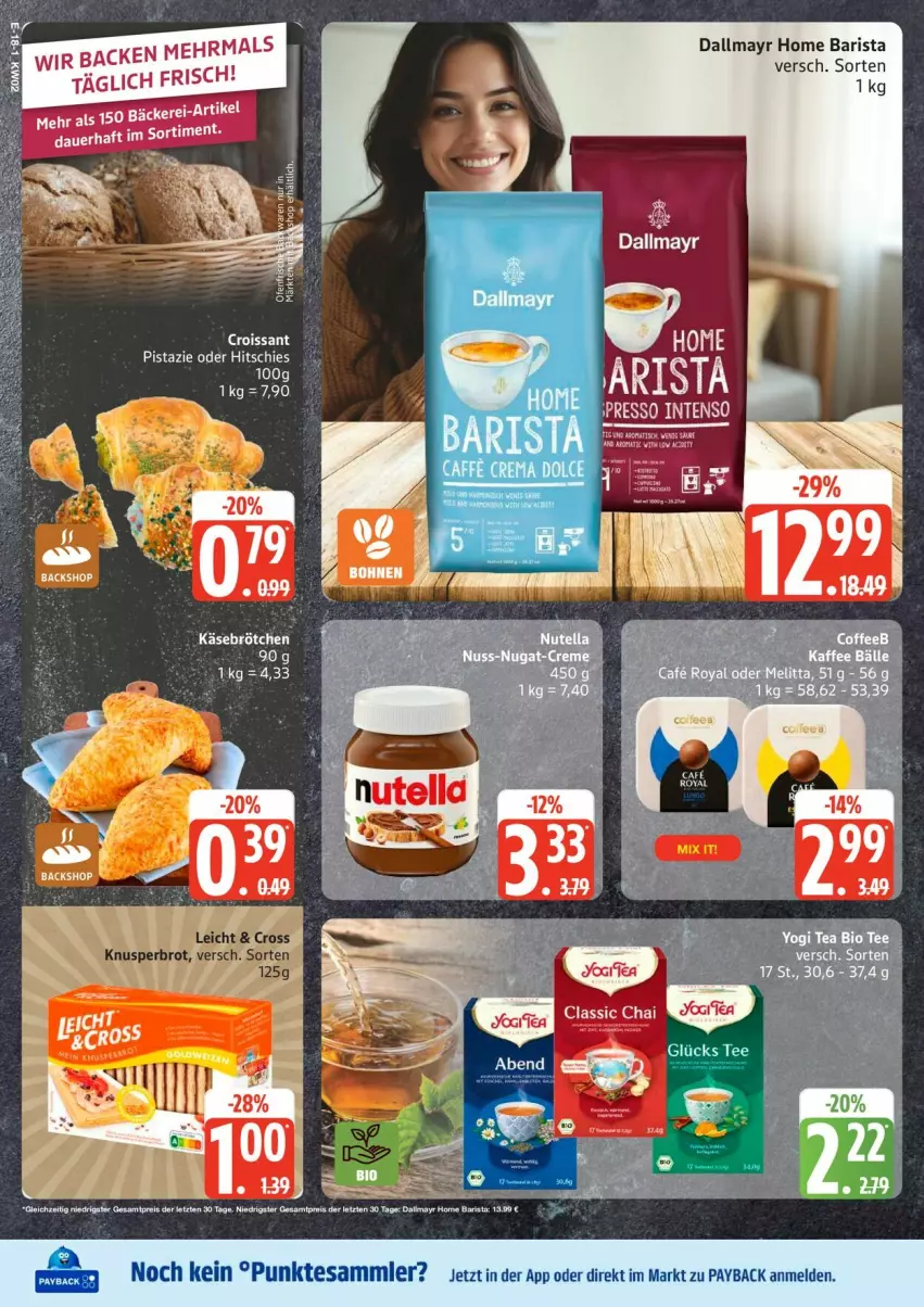 Aktueller Prospekt Edeka - Prospekte - von 05.01 bis 10.01.2026 - strona 22 - produkty: Croissant, dallmayr