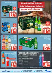 Gazetka promocyjna Edeka - Prospekte - Gazetka - ważna od 10.01 do 10.01.2026 - strona 25 - produkty: aperitif, bier, brause, coupon, coupons, fassbrause, franziskaner, heineken, jever, krombache, krombacher, martini, nuss, payback, schrauben, Spaten, Spezi, Sprudel, Ti, wasser
