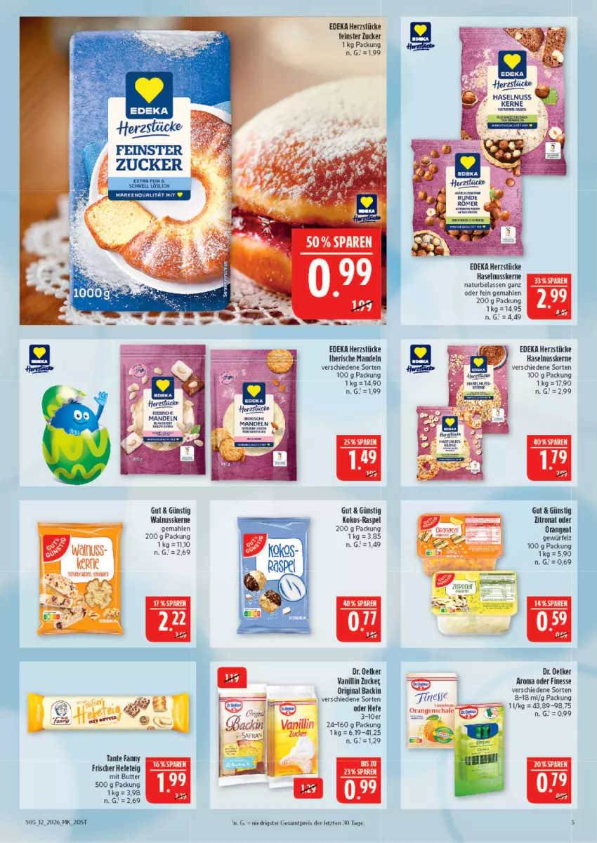 Aktueller Prospekt Marktkauf - Prospekt - von 15.03 bis 21.03.2026 - strona 5 - produkty: butter, deka, Dr. Oetker, eis, finesse, gin, haselnuss, Hefe, kokos, mandel, mandeln, natur, nuss, orange, reis, Ti, walnuss, walnusskerne, würfel, ZTE, zucker