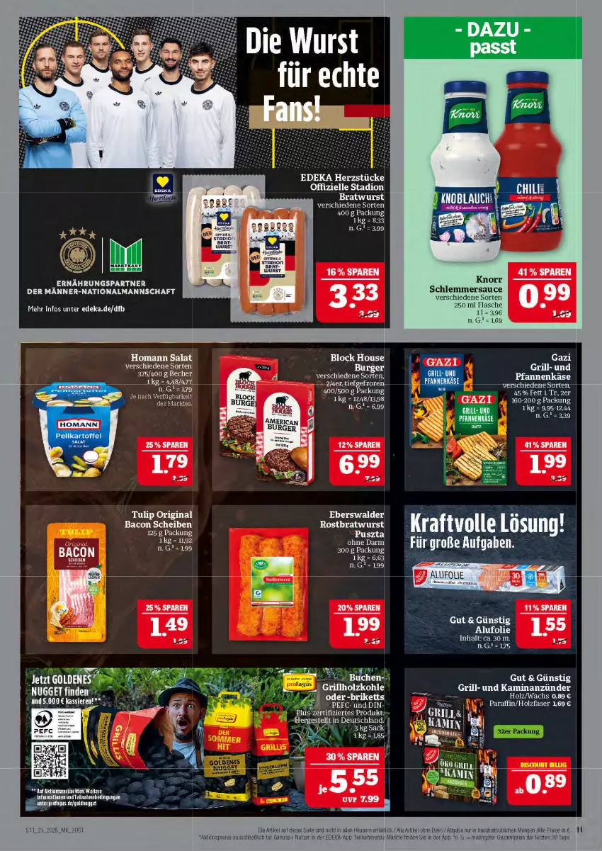 Aktueller Prospekt Marktkauf - Prospekt - von 01.06 bis 07.06.2025 - strona 11 - produkty: aktionspreis, anzünder, bacon, Becher, bratwurst, briketts, burger, deka, eis, elle, gin, grill, grillholzkohle, Holz, holzkohle, HP, Kamin, Käse, nuss, pfanne, pfannen, pfannenkäse, reis, rostbratwurst, sac, sauce, schlemmersauce, tee, Ti, wurst, ZTE
