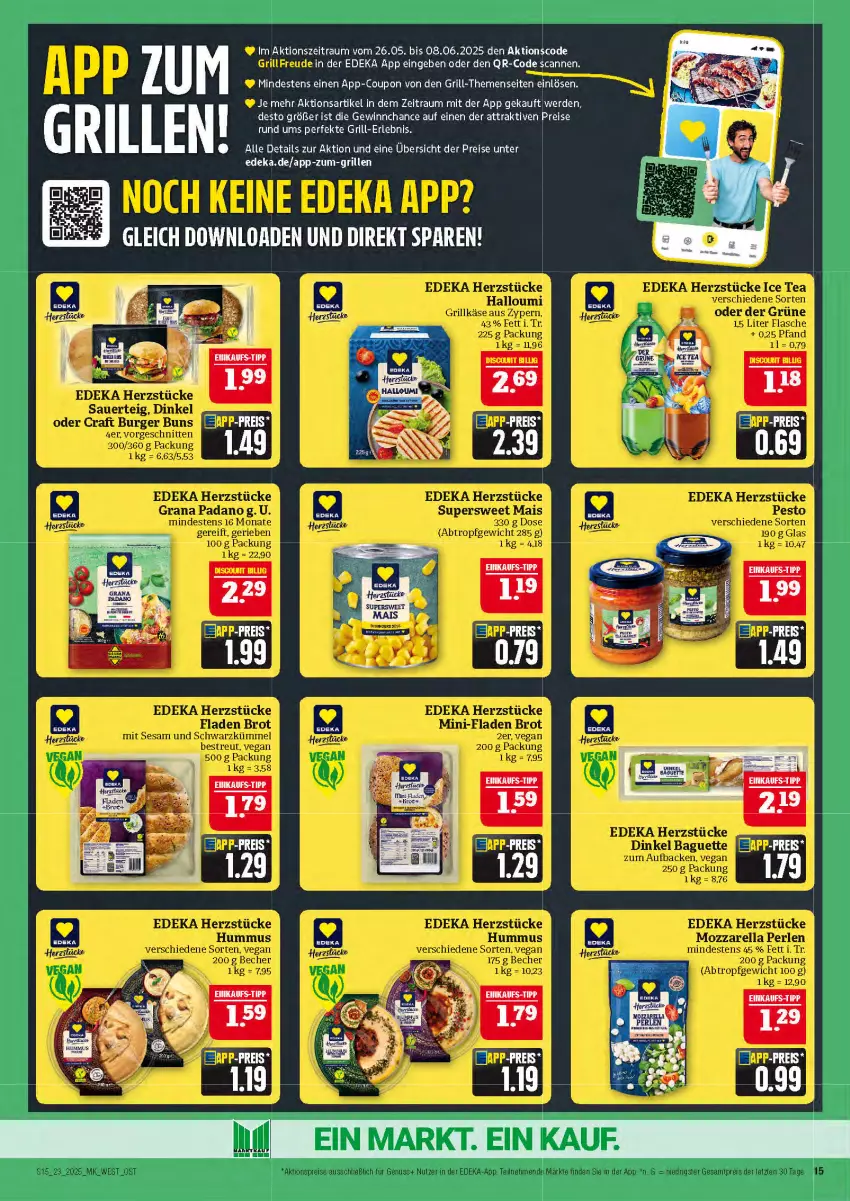 Aktueller Prospekt Marktkauf - Prospekt - von 01.06 bis 07.06.2025 - strona 15 - produkty: baguette, coupon, deka, eis, ente, erde, grill, reis, Ti