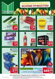 Gazetka promocyjna Marktkauf - Prospekt - Gazetka - ważna od 07.06 do 07.06.2025 - strona 1 - produkty: aperol, batterie, batterien, Becher, butter, Butterschmalz, cola, deka, eis, flasche, gurke, gurken, HDMI, hisense, limo, limonade, longlife, malz, reis, rind, rinder, Rinderroulade, rinderrouladen, rouladen, salat, Salatgurke, salatgurken, Schmalz, schoko, schokolade, Signal, Ti, uhd, UHD-TV, usb, vita