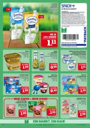 Gazetka promocyjna Marktkauf - Prospekt - Gazetka - ważna od 07.06 do 07.06.2025 - strona 14 - produkty: actimel, actimel drink, angebot, auto, becel, Becher, coupon, coupons, creme, danone, danone fruchtzwerge, deka, dessert, drink, ehrmann, Ehrmann Grand Dessert, eis, erde, flasche, frischkäse, frucht, fruchtzwerge, giovanni rana, gnocchi, Käse, Körniger Frischkäse, landliebe, landmilch, LG, milch, milram, molkereiprodukte, papier, payback, pfanne, pfannen, rama, Rana, Rauch, reis, rwe, schmand, Ti, Tiere, tisch, ZTE