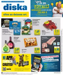 Gazetka promocyjna Diska - Prospekte - Gazetka - ważna od 10.12 do 10.12.2022 - strona 1 - produkty: aktionspreis, angebot, angebote, auer, Bau, Bauer, beere, beeren, bergader, beutel, bier, deka, eis, himbeer, himbeere, himbeeren, Käse, krombache, krombacher, krombacher pils, lachs, mac, pils, Plüsch, reis, Schal, Schale, schwein, schweine, Schweinelachs, storck, Ti, toffifee, wein, weine, ZTE