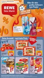 Gazetka promocyjna Rewe - Prospekte - Gazetka - ważna od 13.07 do 13.07.2024 - strona 1 - produkty: aktionspreis, bio, bruzzzler, chips, corny, coupon, cracker, crunchips, eis, gin, haribo, karlsberg, karlsberg mixery, LG, lorenz, lorenz crunchips, milch, Mixer, mixery, müsli, Müsliriegel, paprika, reis, riegel, rispentomaten, schoko, telefon, Ti, tomate, tomaten, uhr, wiesenhof