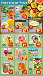 Gazetka promocyjna Rewe - Prospekte - Gazetka - ważna od 13.07 do 13.07.2024 - strona 6 - produkty: bio, eis, Falafel, florette, honig, honigmelone, kartoffel, kopfsalat, melone, melonen, möhren, saft, salat, Schal, Schale, smoothie, stifte, Ti, tisch, wasser, wassermelone, wassermelonen, würfel