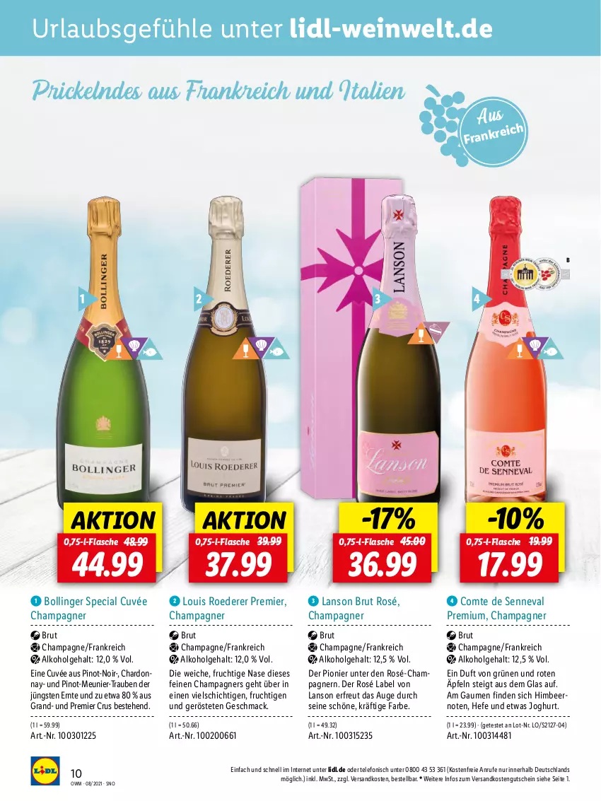 Aktueller Prospekt Lidl - Beste Weine für jeden Anlass - von 28.07 bis 31.08.2021 - strona 10