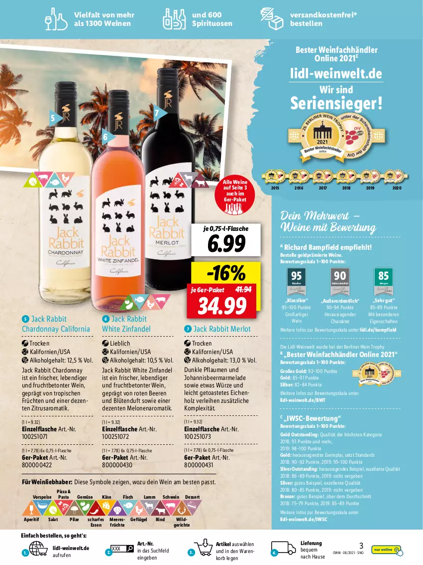 Aktueller Prospekt Lidl - Beste Weine für jeden Anlass - von 28.07 bis 31.08.2021 - strona 3