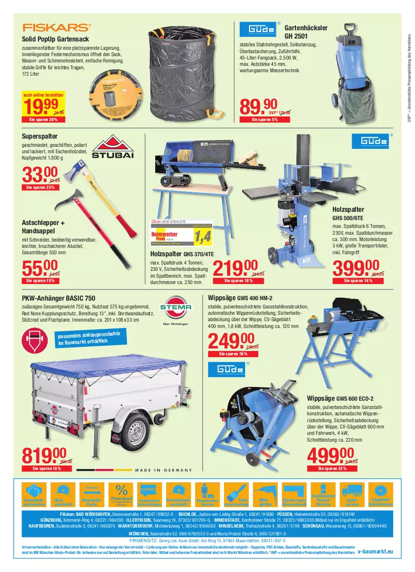 Aktueller Prospekt Vmarkt - V-Baumarkt - von 30.09 bis 06.10.2021 - strona 12