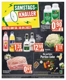 Gazetka promocyjna Edeka - Angebote der Woche - Gazetka - ważna od 30.09 do 30.09.2023 - strona 28 - produkty: Abtei, blume, blumen, blumenkohl, braten, deka, eis, erde, flasche, gin, haselnuss, krustenbraten, lebensmittel, nuss, orangina, pircher, reis, schwein, schweine, schweppes, Ti, wein, weine, ZTE