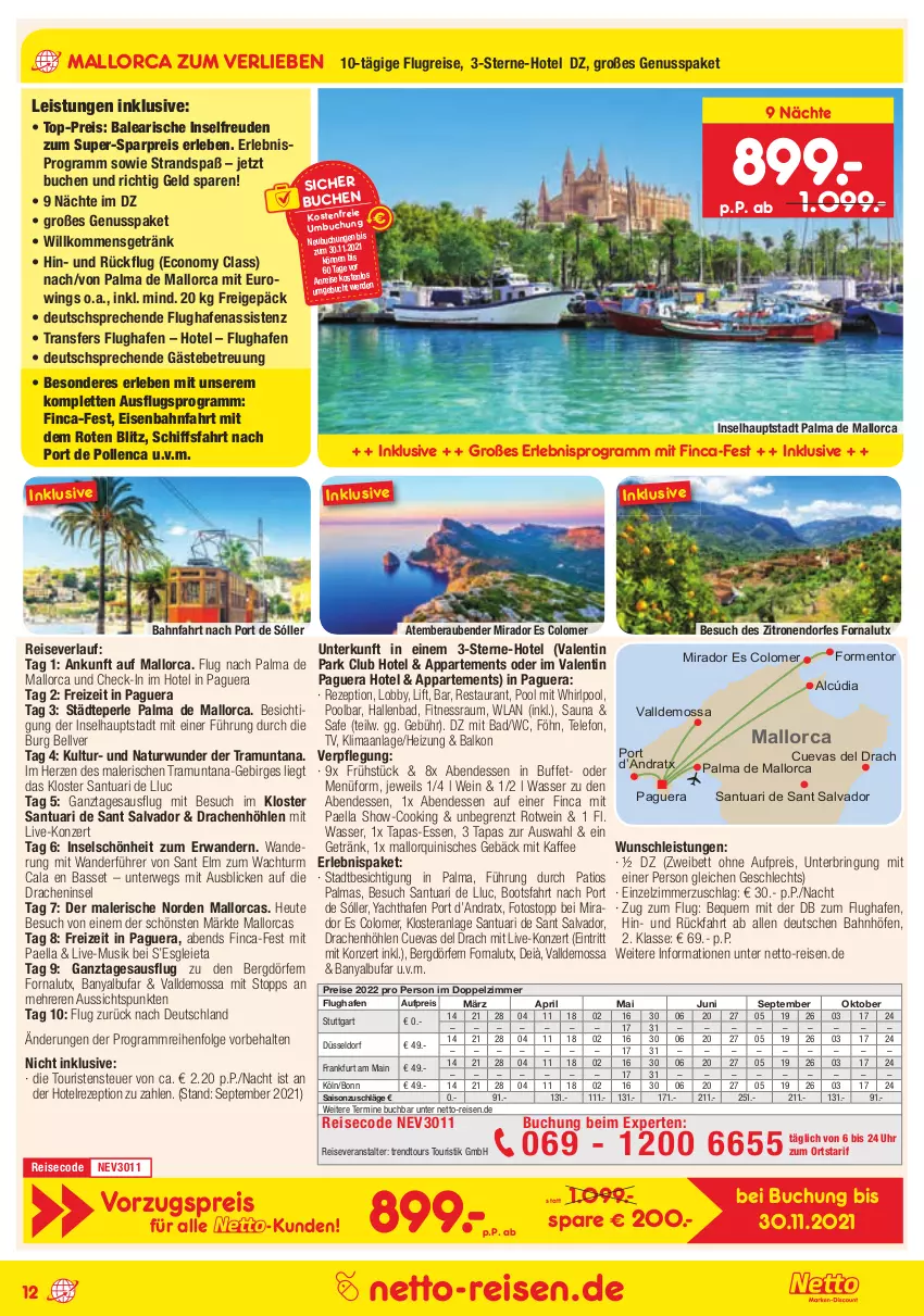 Aktueller Prospekt Netto Marken-Discount - Reisemagazin November - von 01.11 bis 30.11.2021 - strona 12