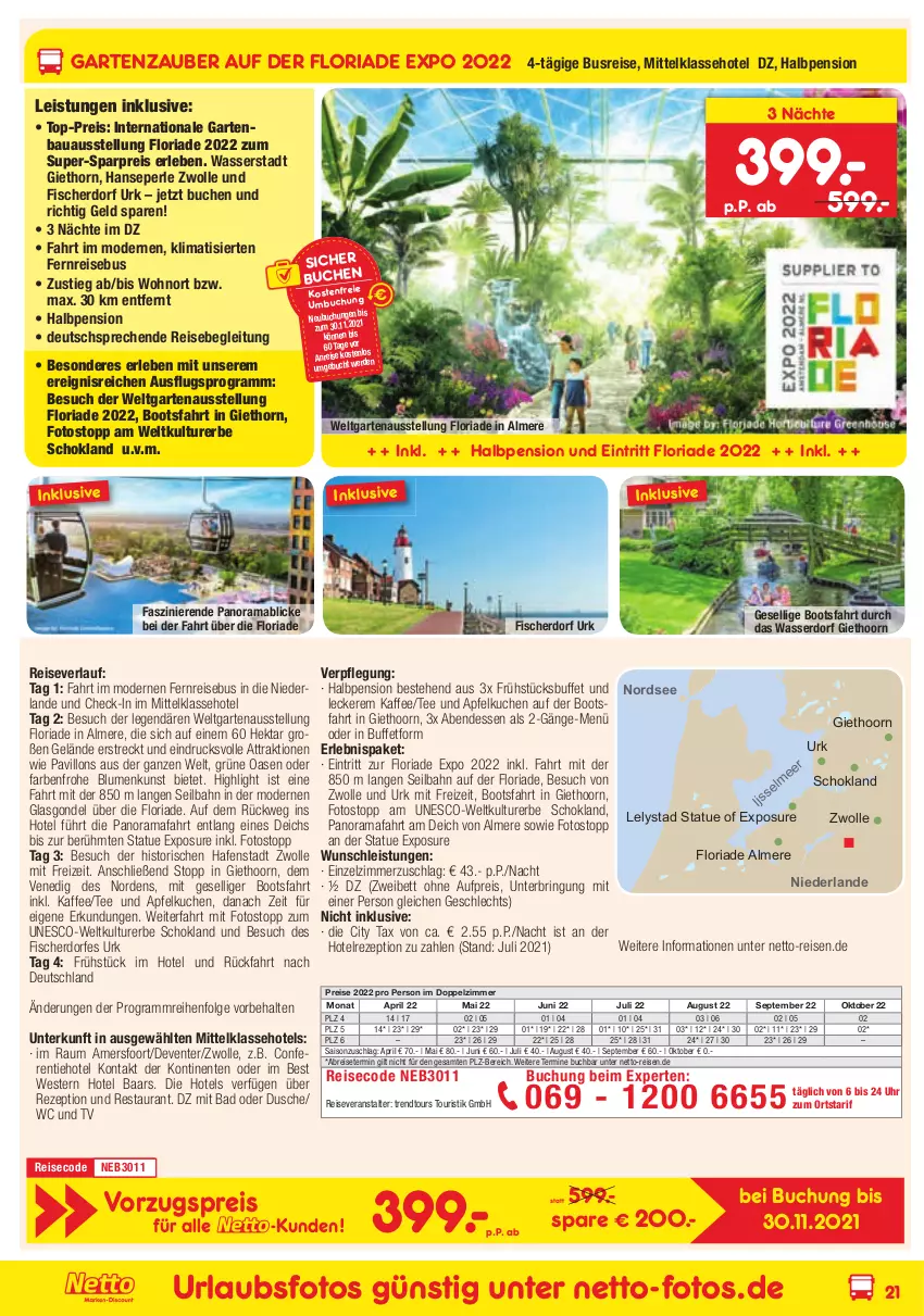 Aktueller Prospekt Netto Marken-Discount - Reisemagazin November - von 01.11 bis 30.11.2021 - strona 21